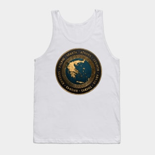 Ancient Greek City-States - Polis of Greece - Ancient Hellas Tank Top